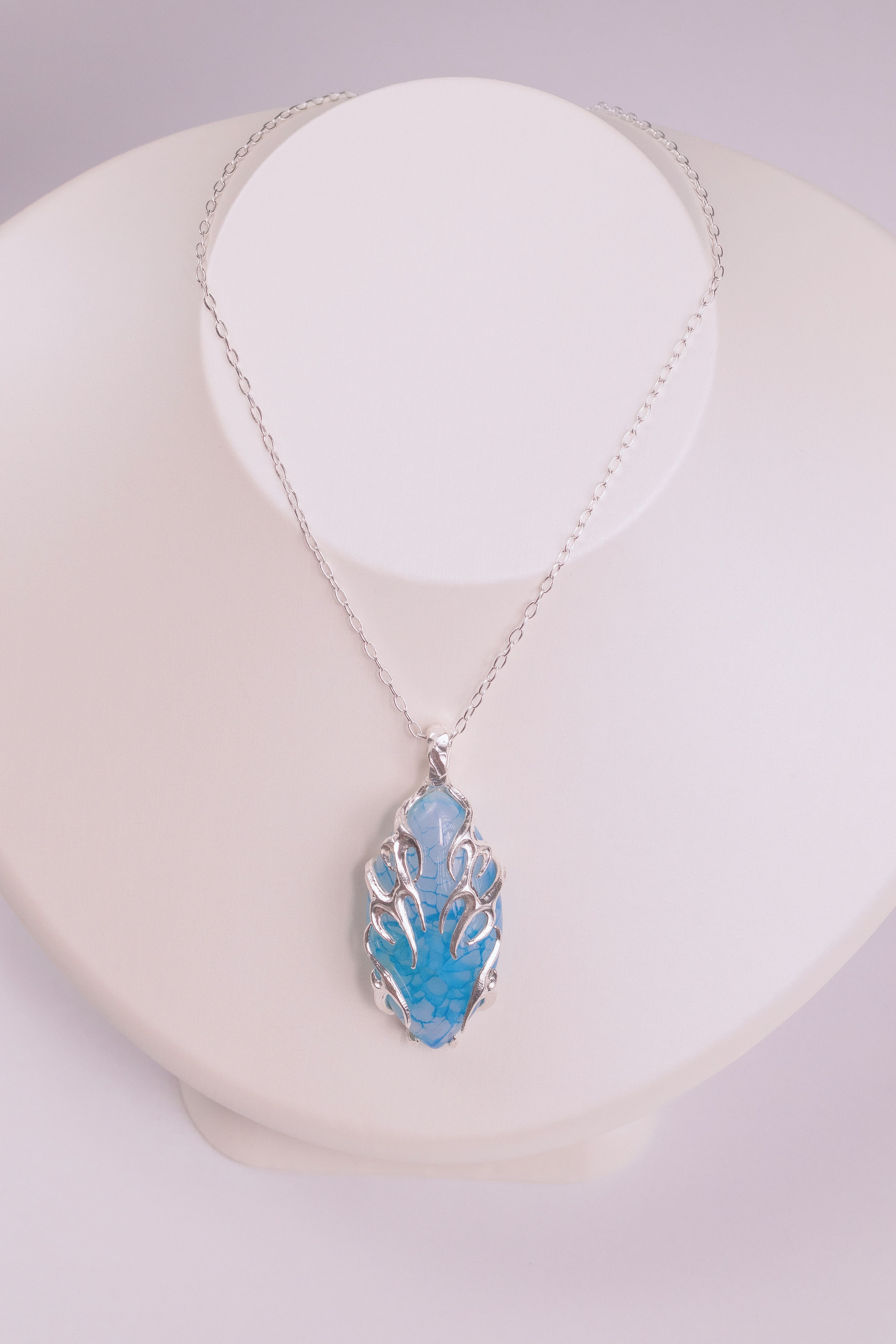 Tribal Pendant Dragon Vein Agate