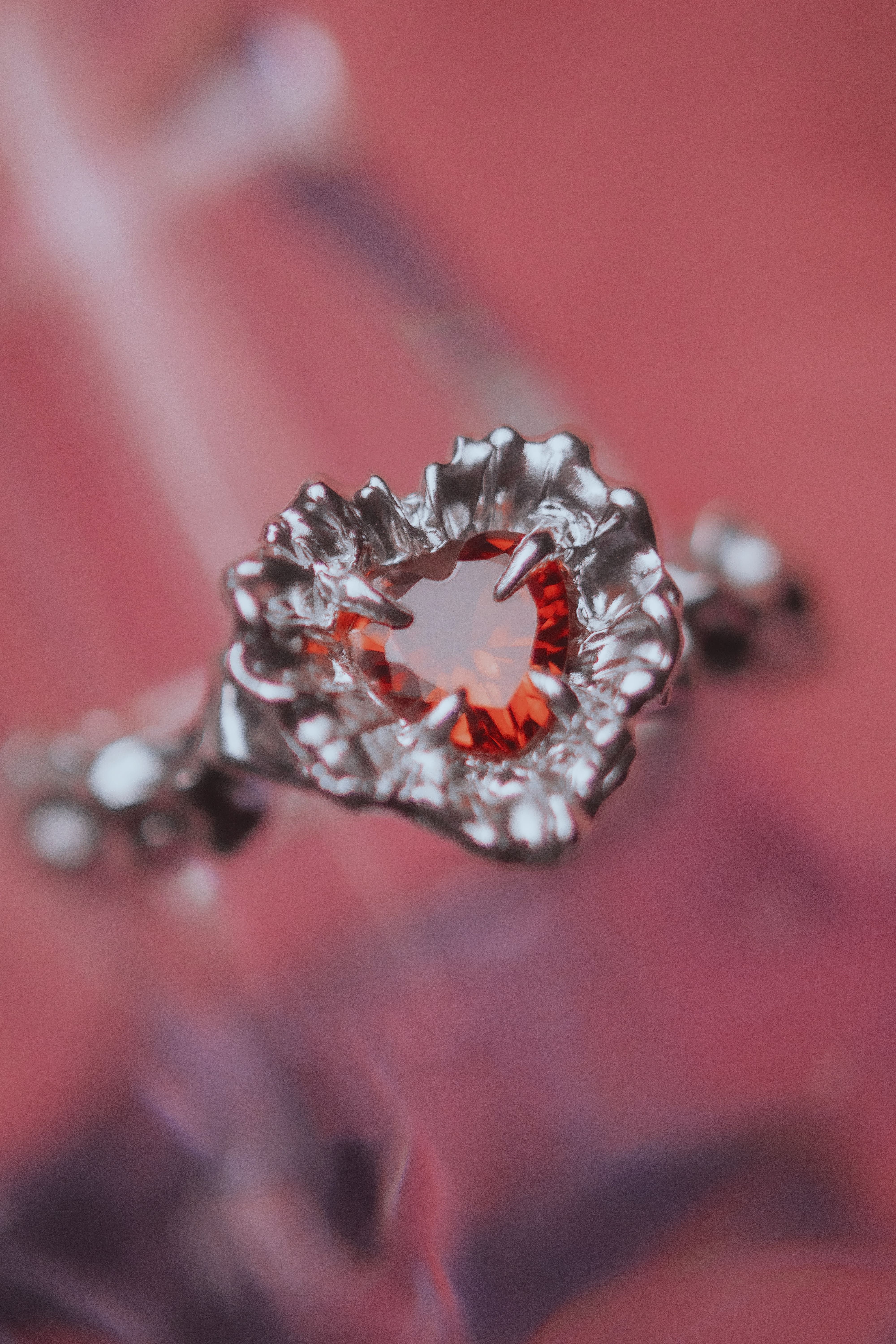 Custom Organic Heart Ring