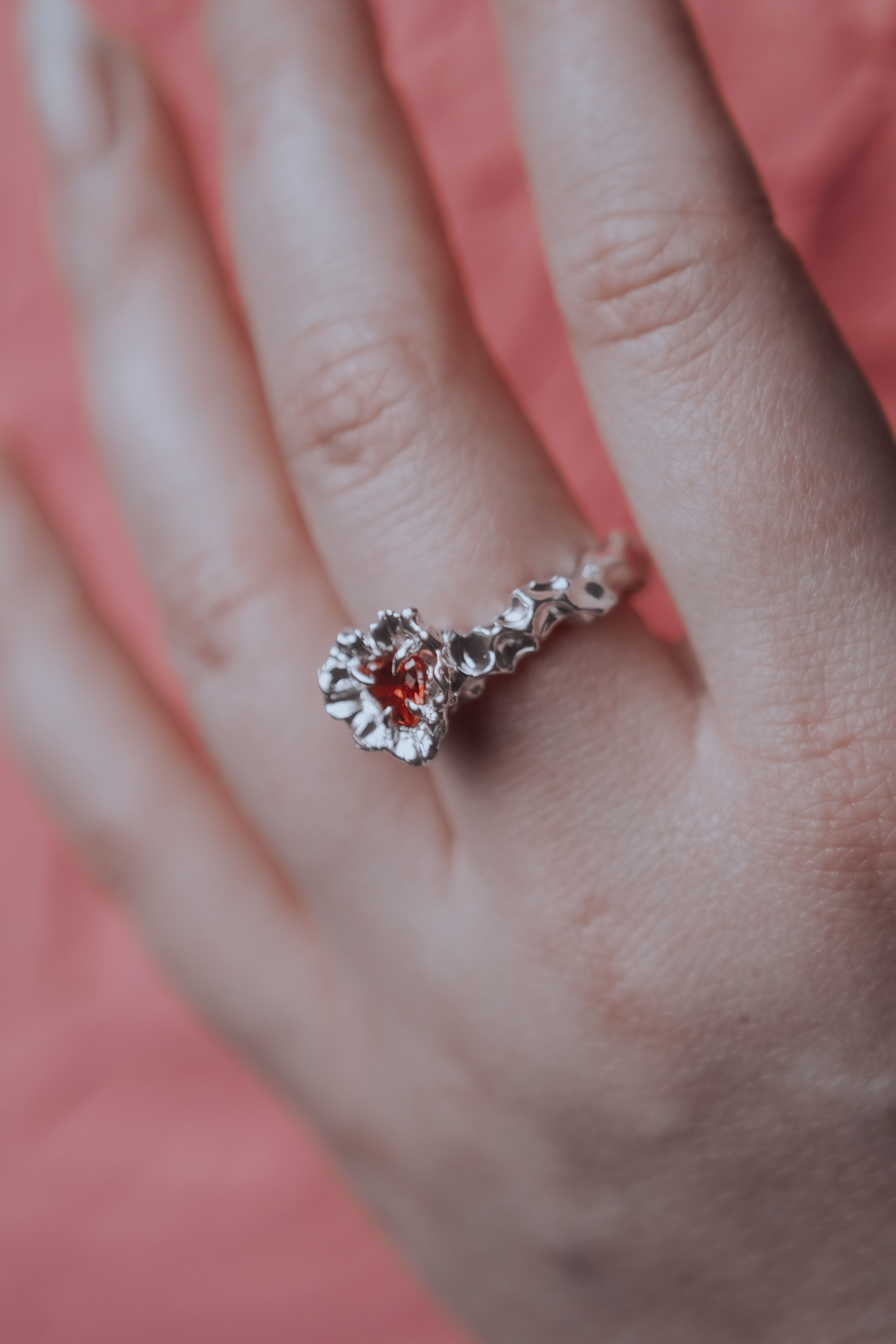 Custom Organic Heart Ring