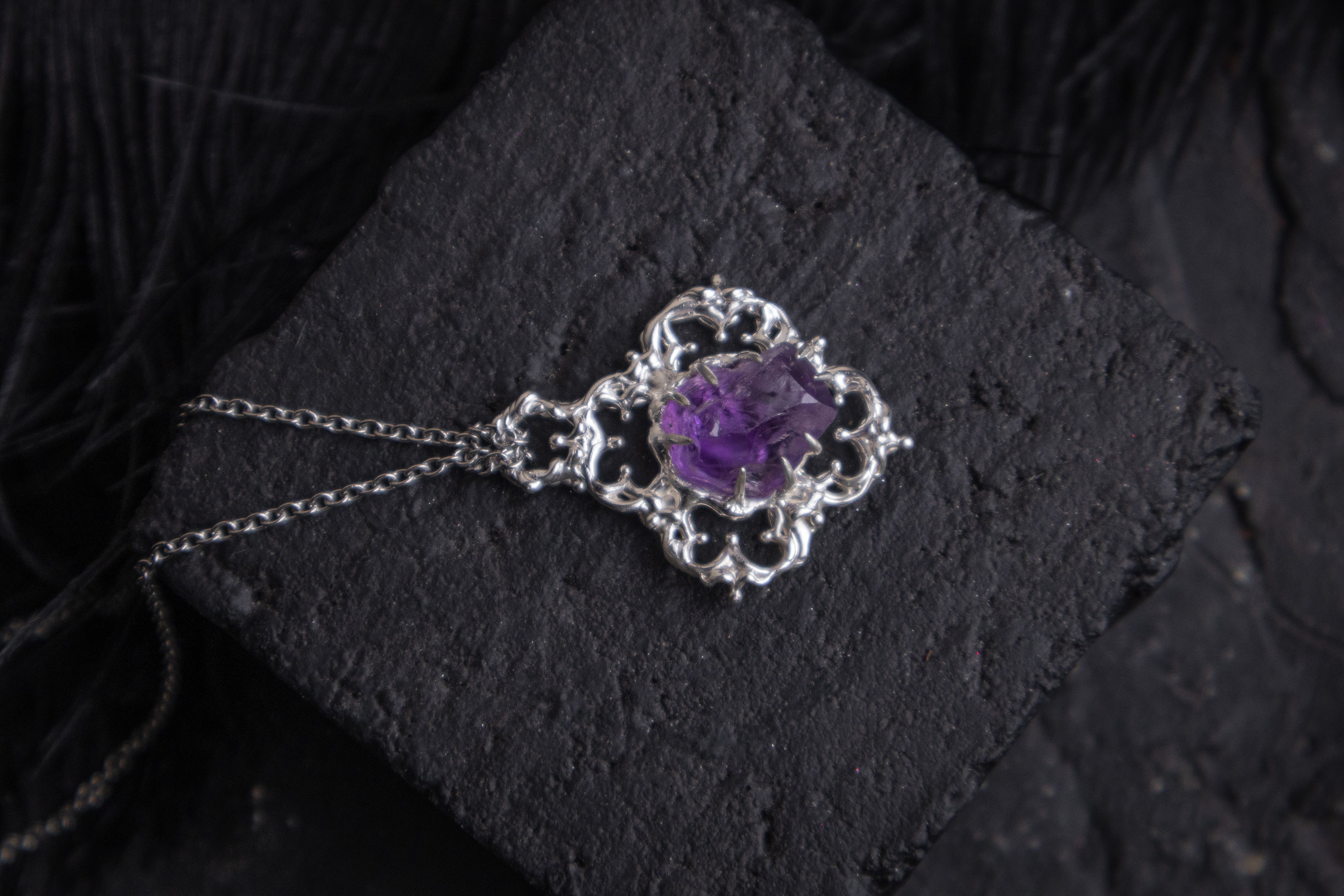 One-of-a-kind pendant with Amethyst