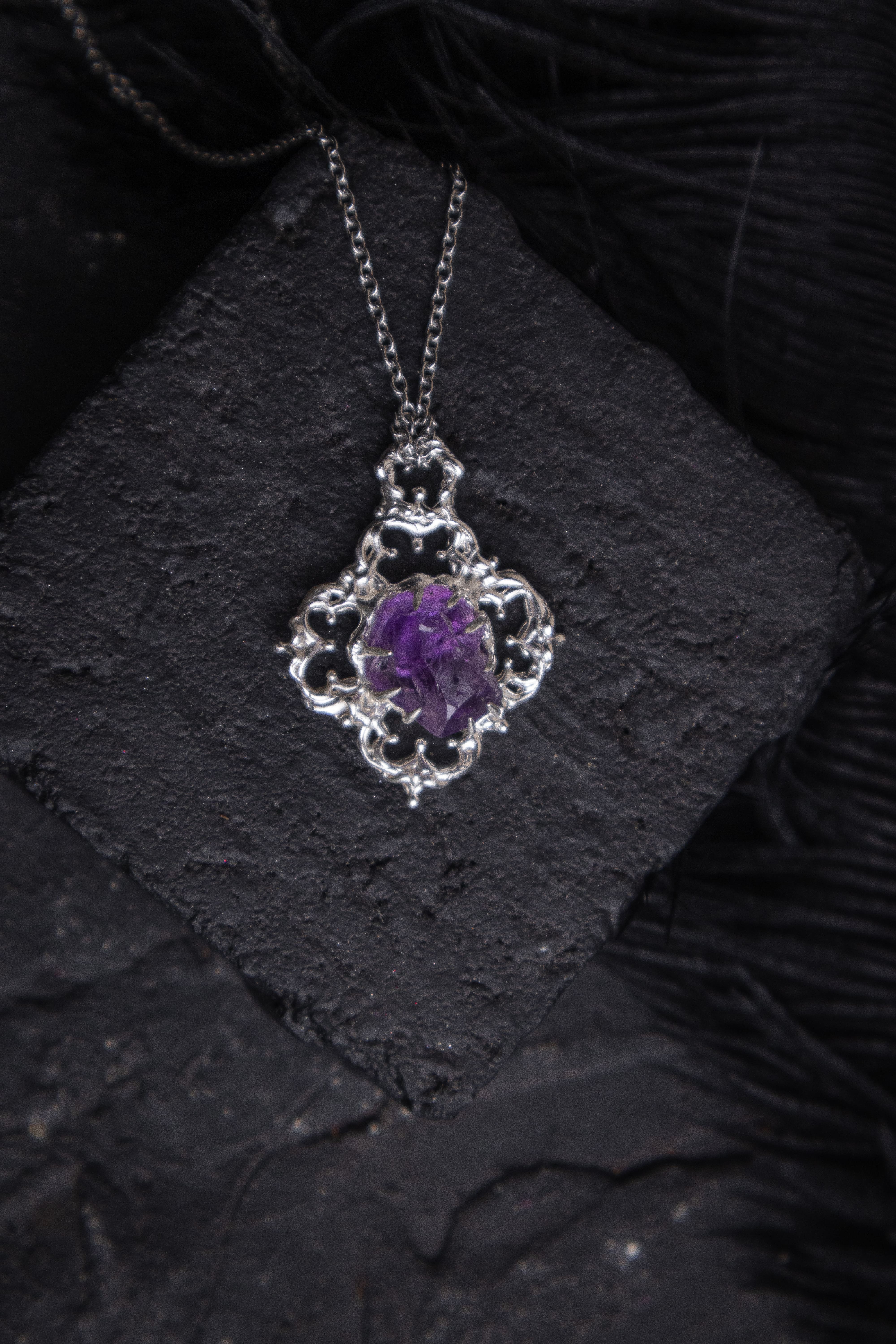 One-of-a-kind pendant with Amethyst