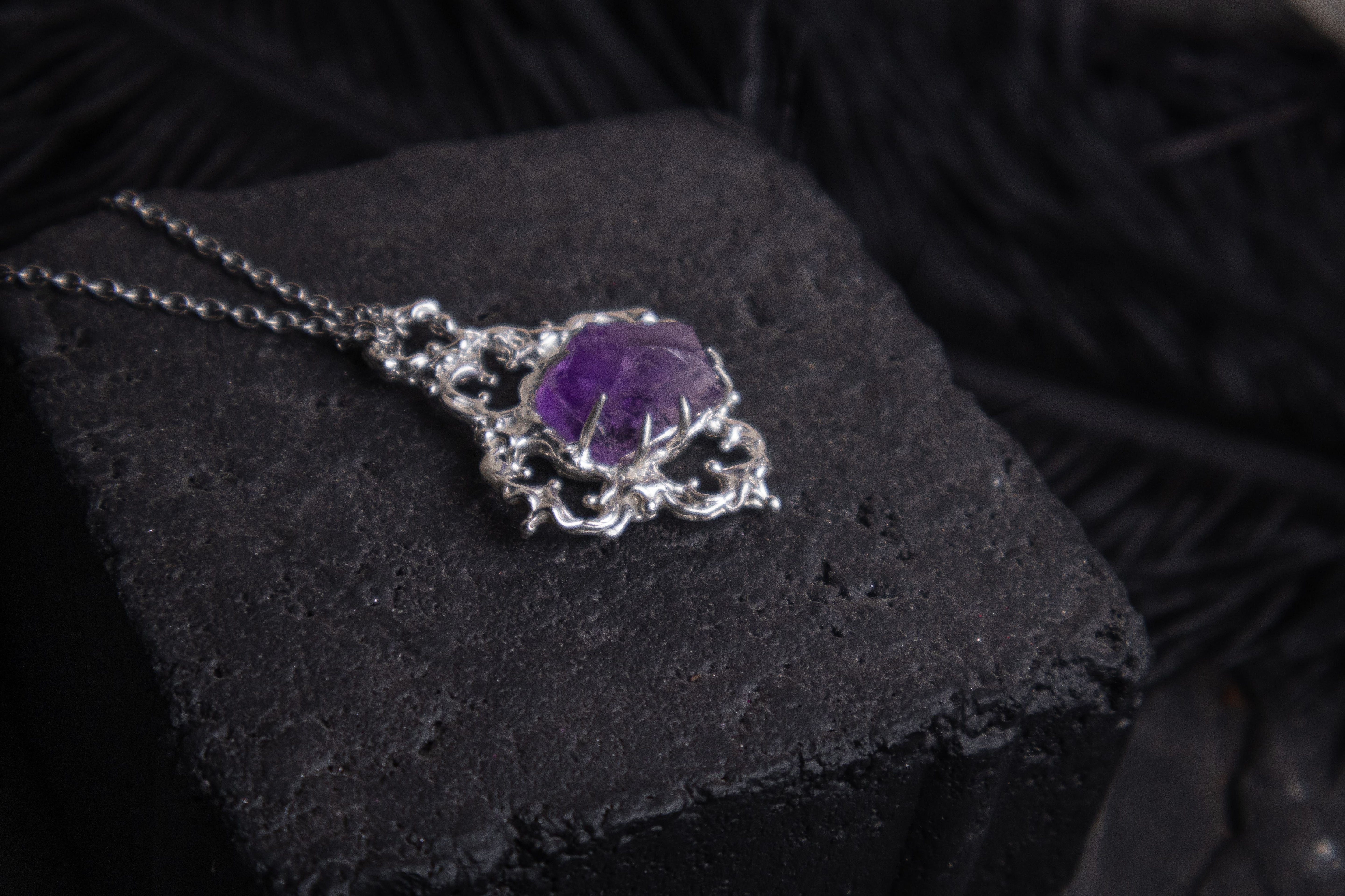 One-of-a-kind pendant with Amethyst