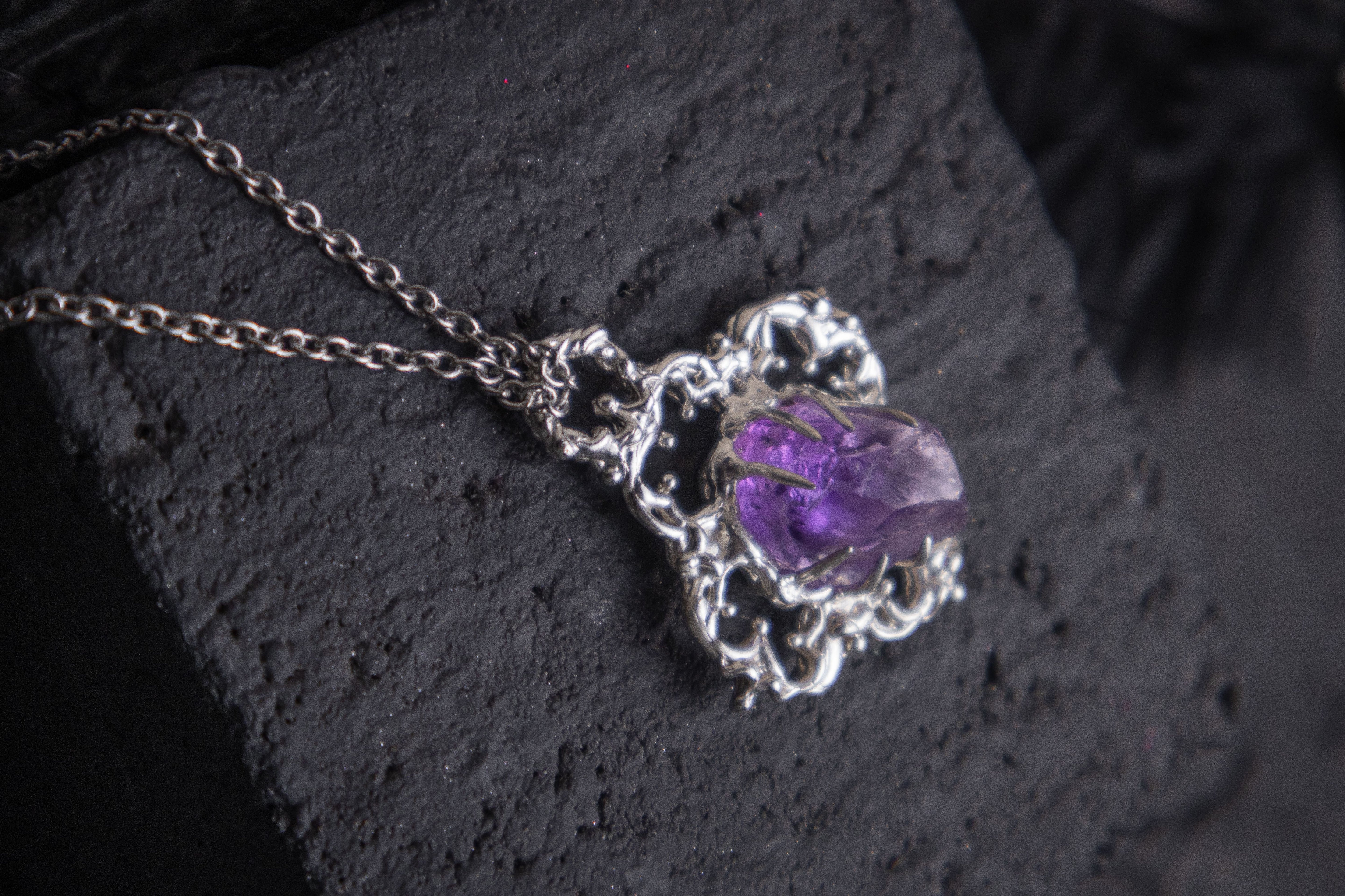 One-of-a-kind pendant with Amethyst