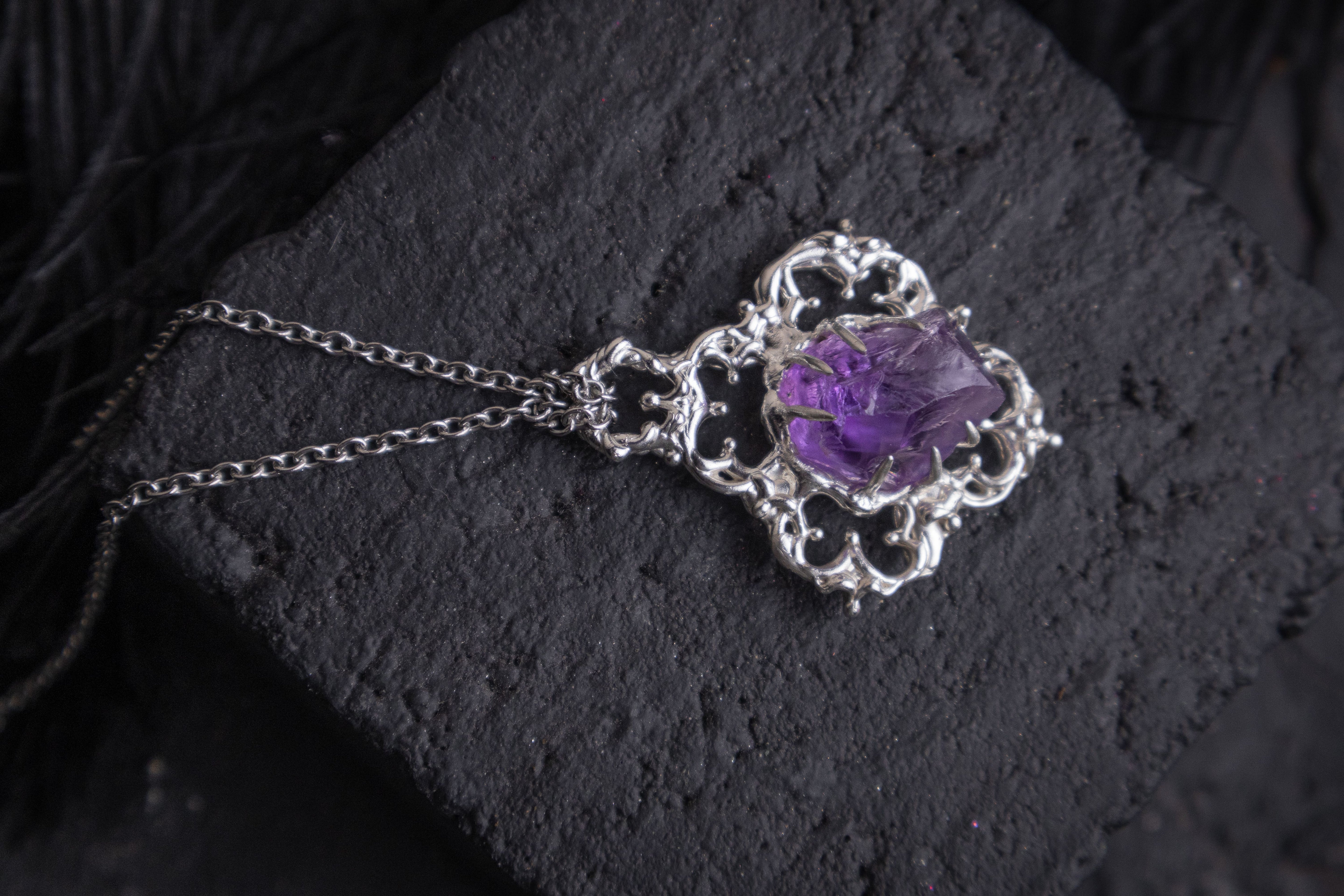 One-of-a-kind pendant with Amethyst