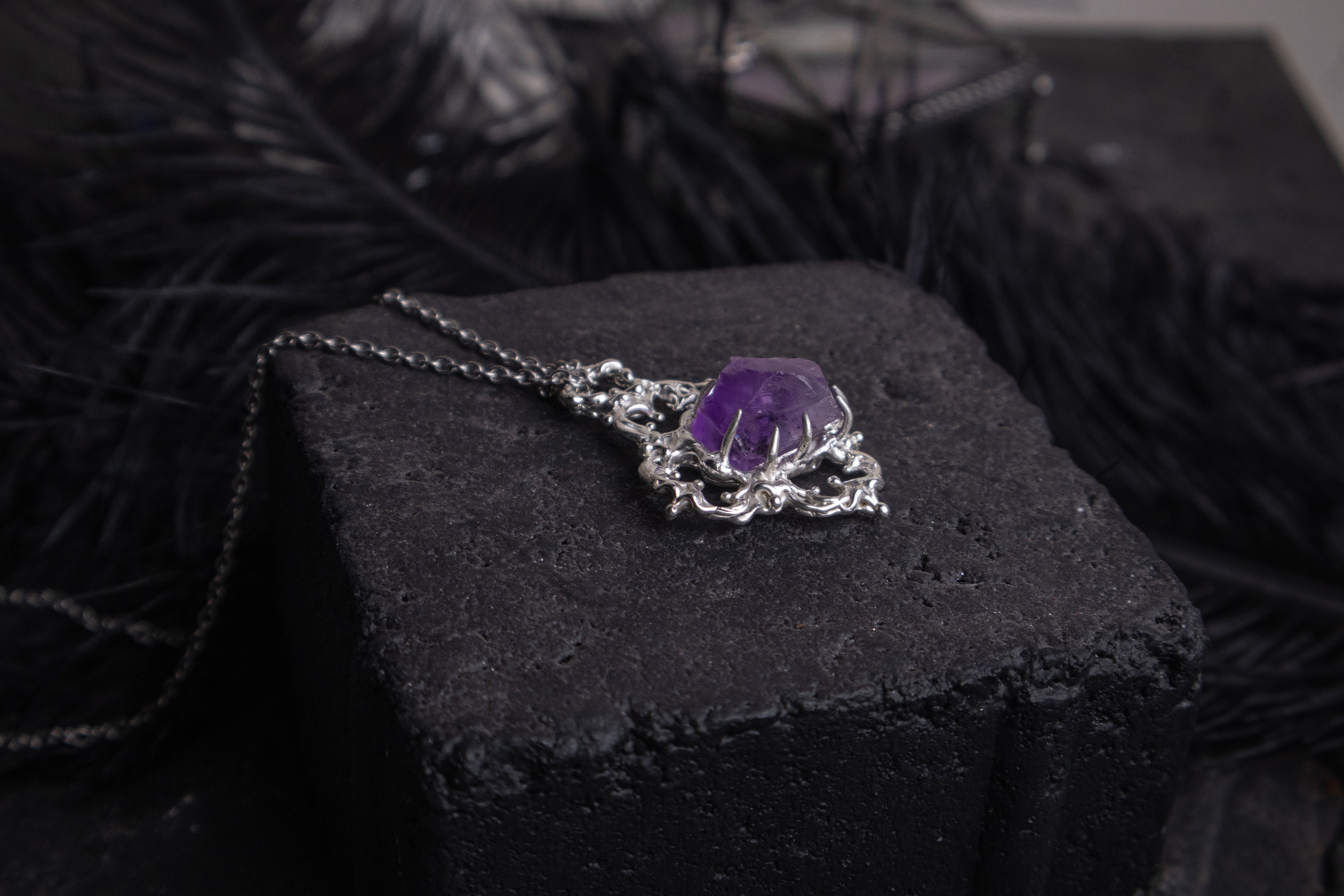 One-of-a-kind pendant with Amethyst