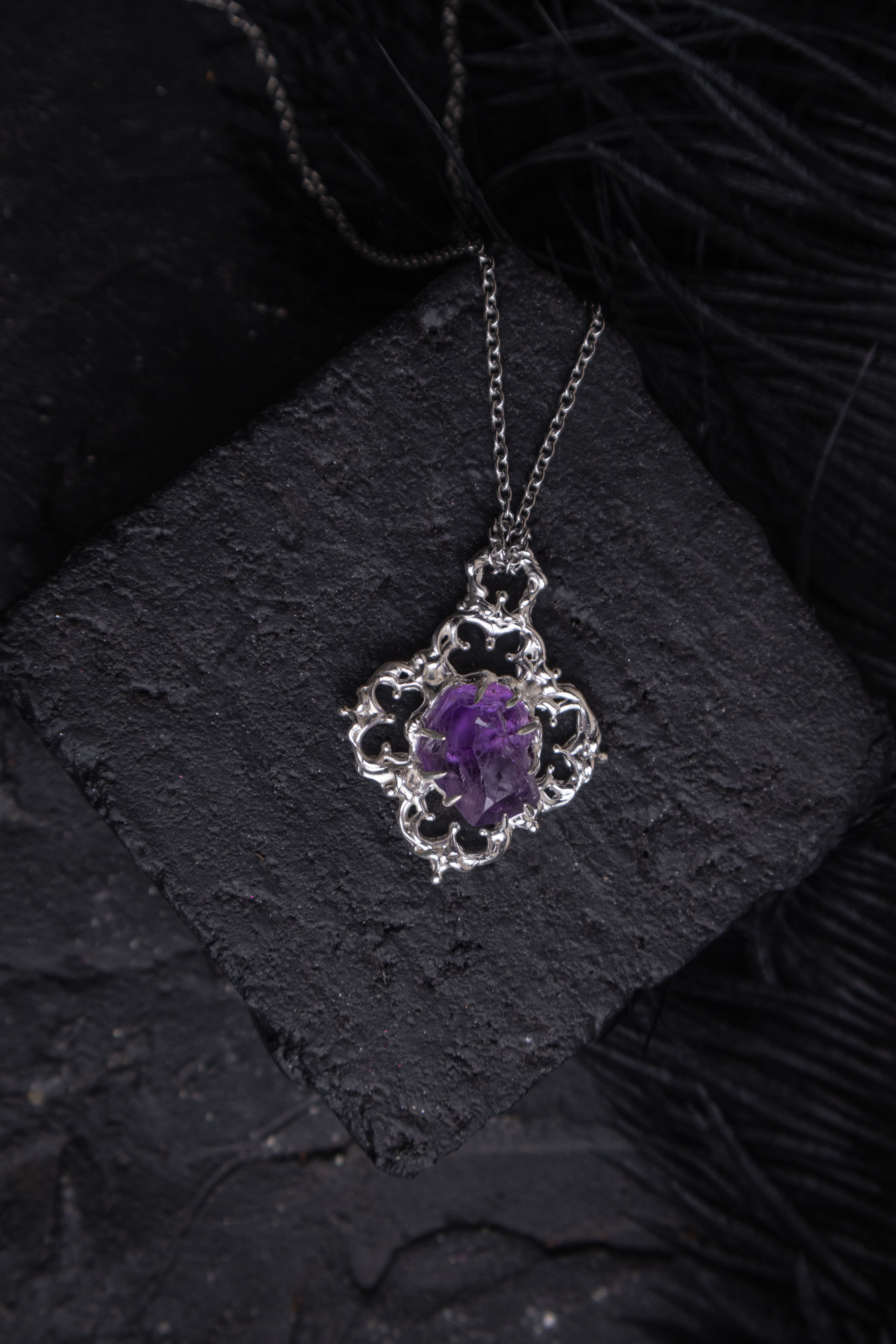 One-of-a-kind pendant with Amethyst