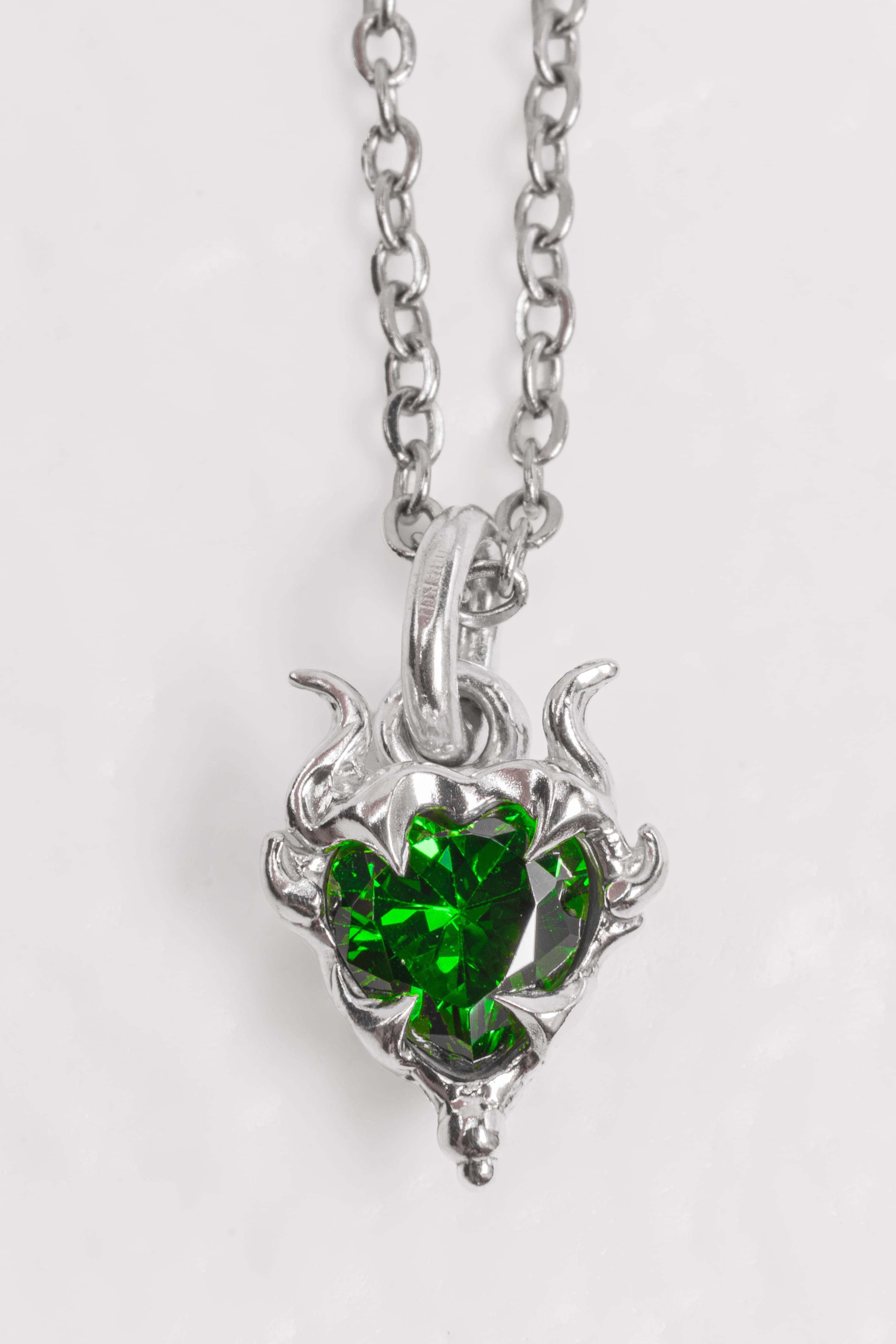 Green Lyra Pendant