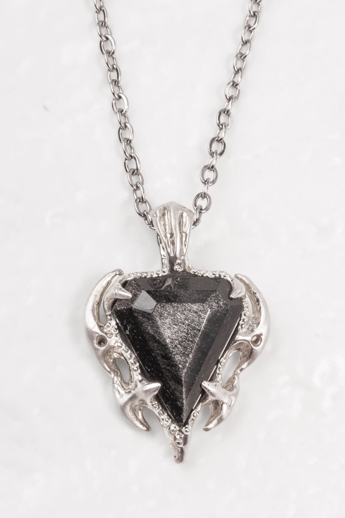 Obsidian Tribal Pendant